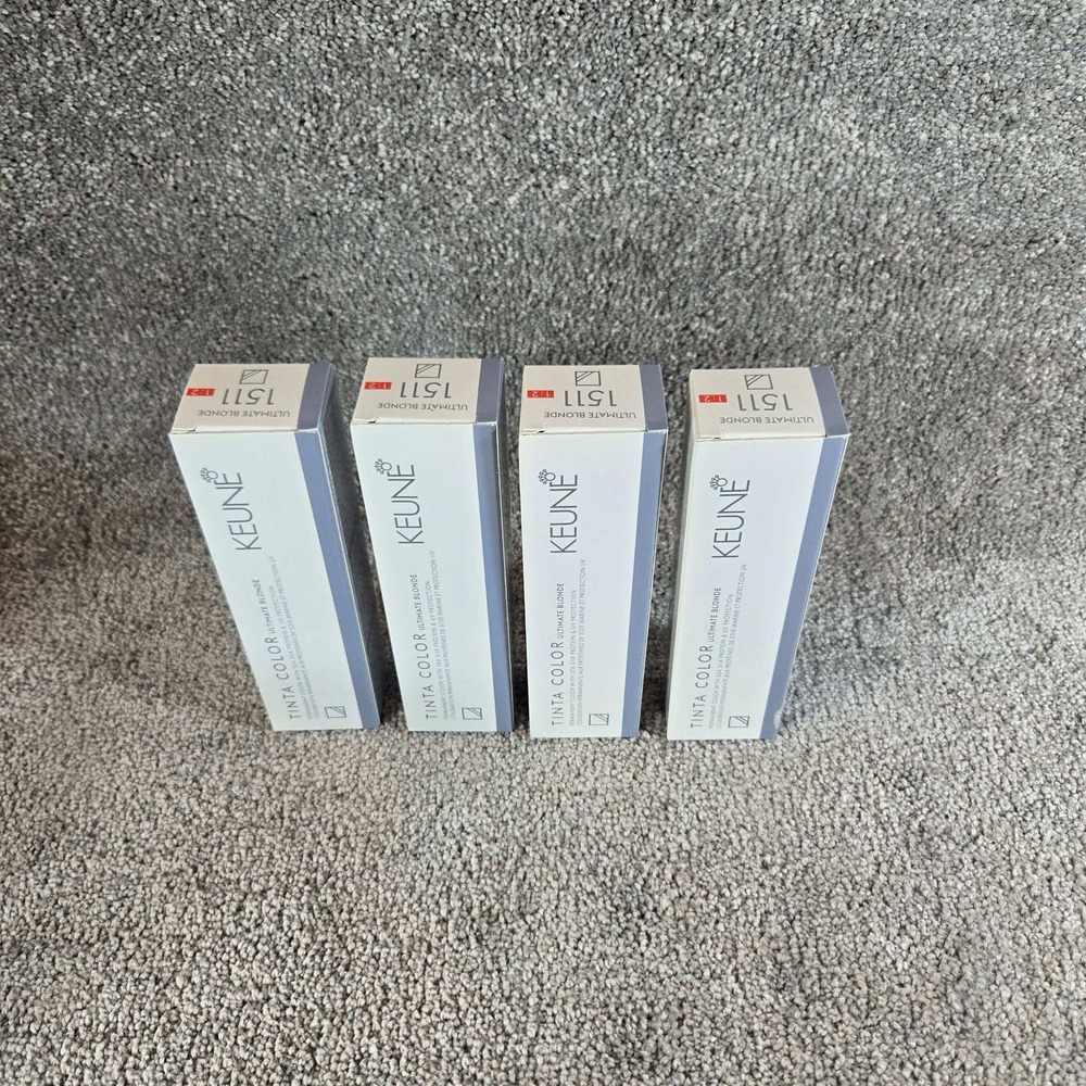 Keune Tinta Color 1511 Super Ash Blonde Ultimate Blonde Hair Color 4pk 2oz NEW